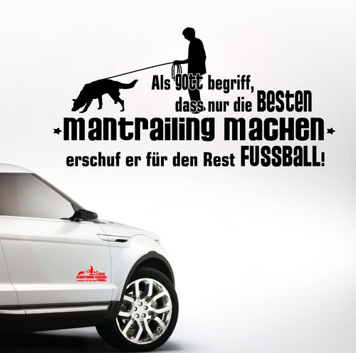 Auto aufkleber mantrailing - aufkleber,