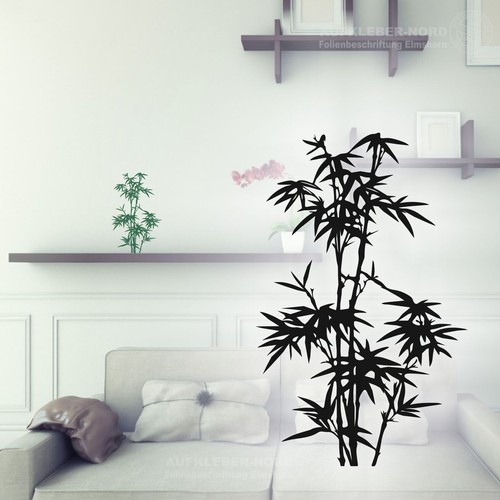 Bambus wandtattoo 30cm - wandtattoo,