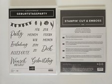  Stampin Up Stempelset mit Stanzformen GEBURTSTAGSPARTY