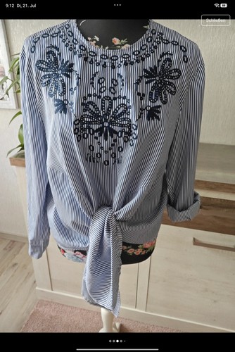 Tunika bluse gestreift zum - bluse,
