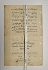 Kiel - Heiratsurkunde aus dem