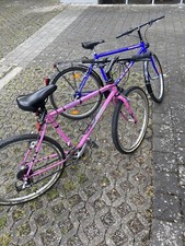 2 Fahrräder Pink Und Blau