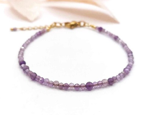 Lila amethyst facettierte - lila,