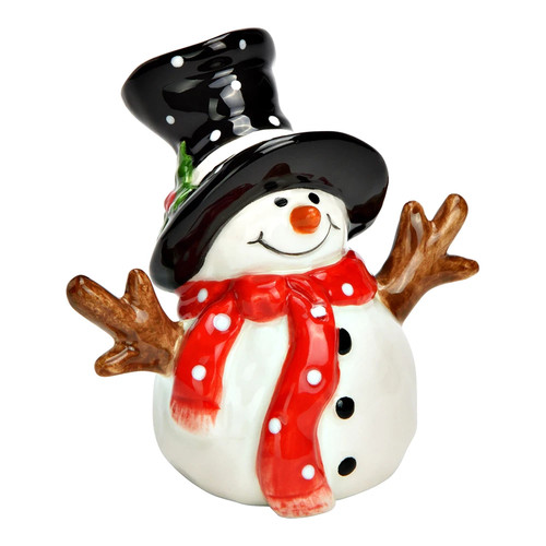 Schneemann aus keramik - aus,