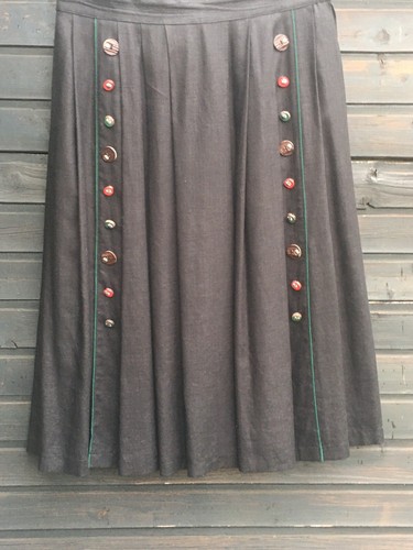 Trachtenrock schwarz 40 - schwarz,, gr.