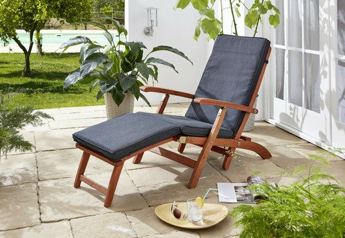 Auflage anthrazit deckchair - auflage,