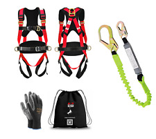 Gerüstbau Premium Auffanggurt Schnellverschlüsse EN361 EN358 + Flex Falldämpfer