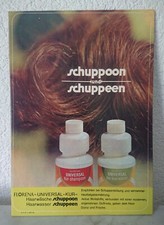 Dresdner Pappe Werbeschild Reklame Werbung Florena Friseur Haarwäsche Shampoo
