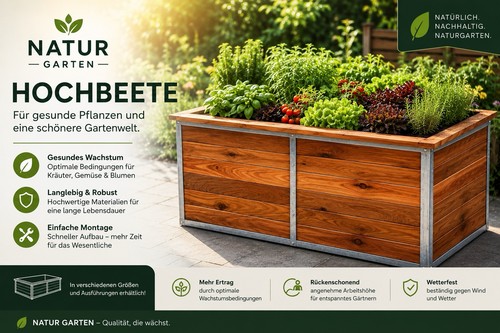 Hochbeet pflanzkasten mit - pflanzkasten,