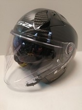 Motorradhelm LS2, jethelme Motorrad Infinity II Gloss Carbon, M