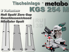 Tischeinlage f. metabo KGS 254 M  Kappsäge normal,  Null Spalt, geschlossen