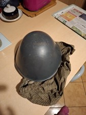 DDR Stahlhelm mit Innenkapuze NVA  Leicht Angerostet