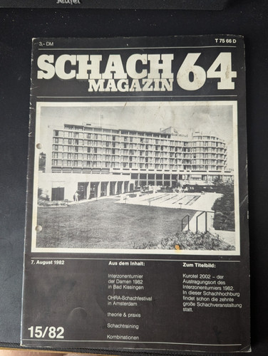 Schach magazin ausgabe - schach,