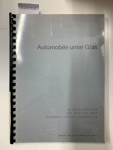 Automobile unter glas - unter,