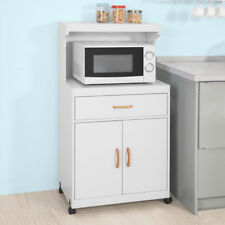 B-waren Mikrowellenschrank Küchenschrank Getränkewagen,Weiß, FSB12-W-bwaren