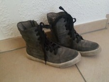 H&M Dragon Tattoo Stiefel Trish Summerville Grau Selten 36 Punk