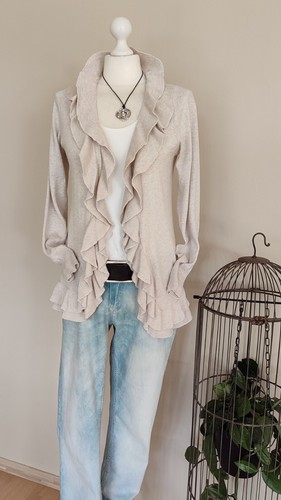 Strickjacke zara beige - zara, l