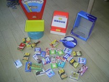 Konvolut Kaufladen Zubehör Waage Kasse Waren-Verpackungen