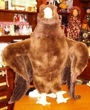 Steiff Steinadler-Knopf, Fahne-505218-60cm-1995-unbespielt-gut