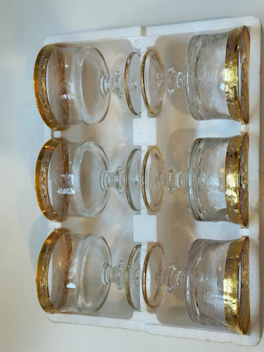 6er set sektschale glas mit - 6er,