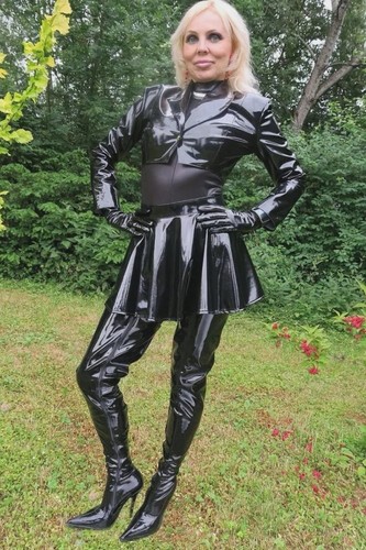 Foto leder latex model - leder,,