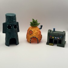 Aquarium Dekoration – 3er-Set SpongeBob Häuser (NEU & OVP)