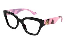 Gucci 1424O/012 Black Pink Designer Brille