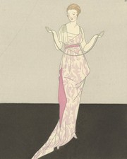 MODE - Gazette du Bon Ton - M. Bergson a promis de venir - Worth - Pochoir, 1914