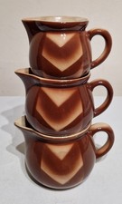 3 Uralte Art Deco BUNZLAU Kannen Kanne Töpfe Topf Spritzdekor um 1930 TOP! 