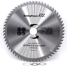 1x HM Kreissägeblatt Sägeblatt für Metabo Kappsäge KGS 254 M / Ø 254 x 30 mm 60Z