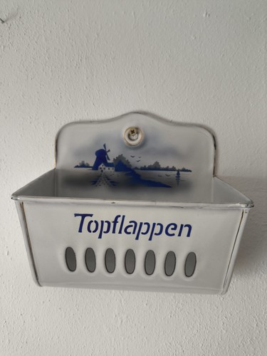 Wandbehälter topflappen antik - wandbehälter,