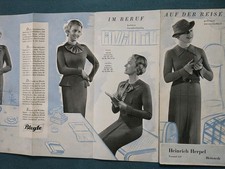 Mode Werbeflyer Bleyle / Hettstedt Heinrich Herpel / Sehr Alt