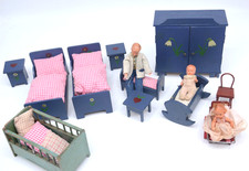 ALTE Puppenmöbel Schlafzimmer