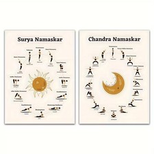 2er Leinwanddruck  Yoga