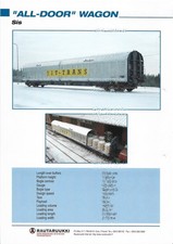Rautaruukki Finland data sheet all-door wagon Sis and sliding wall wagon Habins