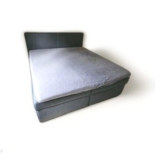 Boxspringbett + Matratze grau 180x200 XL Stauraum dank Bettkasten NP: 799 €
