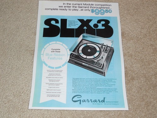 Garrard slx plattenspieler - garrard,