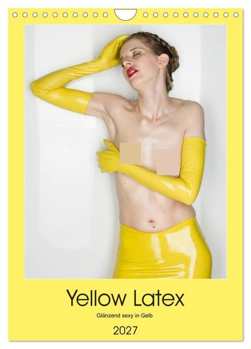 Yellow latex wandkalender - latex, (wandkalender