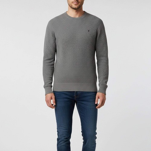 All saints grau waffelstrick - all,