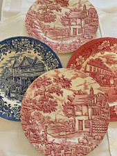 4 Vintage Staffordshire Teller