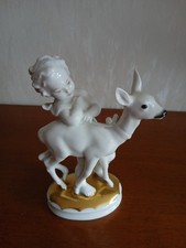 Rosenthal Engel mit Reh Top Zustand 