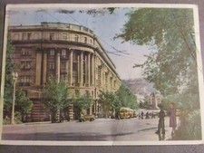 alte AK Foto Tiflis Tbilisi Georgien Leninplatz Statue 1959 Großschönau Sachsen