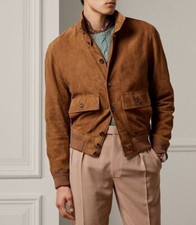 Herren Braunes Wildleder Jacke