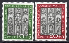Bund 139-140 Marienkirche 1951 komplett postfrisch