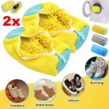 2 Stück Schuhwaschbeutel Sneaker Wäschesack Schuh Waschbeutel für Waschmaschine