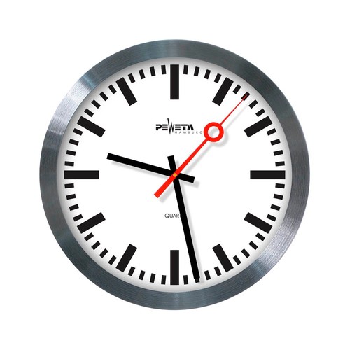 Peweta wanduhr bahnhof weiß - peweta,