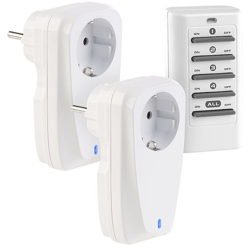 Revolt 2er set - 2er-set, funksteckdosen