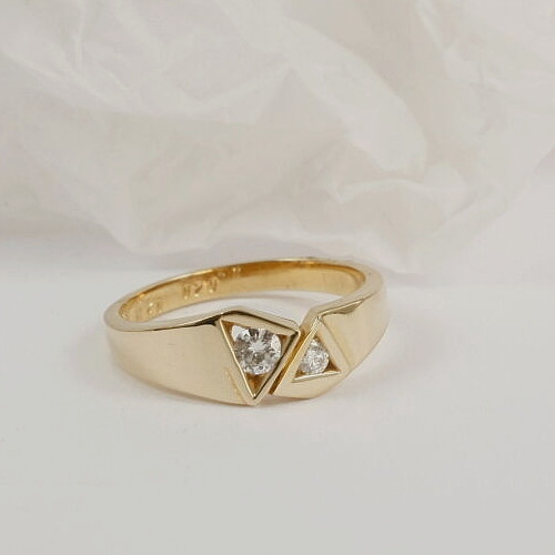 Ring 585 gold - 14, mit