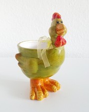 Keramik Pflanztopf Hahn Henne Übertopf Pflanzen Gefäß Balkon Garten Dekoration 