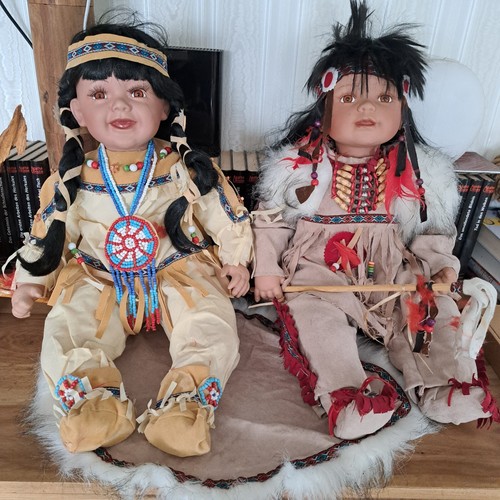 Sammlerpuppen indianerkinder - sammlerpuppen,